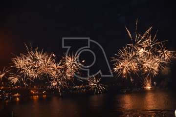 Espectáculo pirotécnico de Melenara (Foto Francisco Javier Santana y TA)